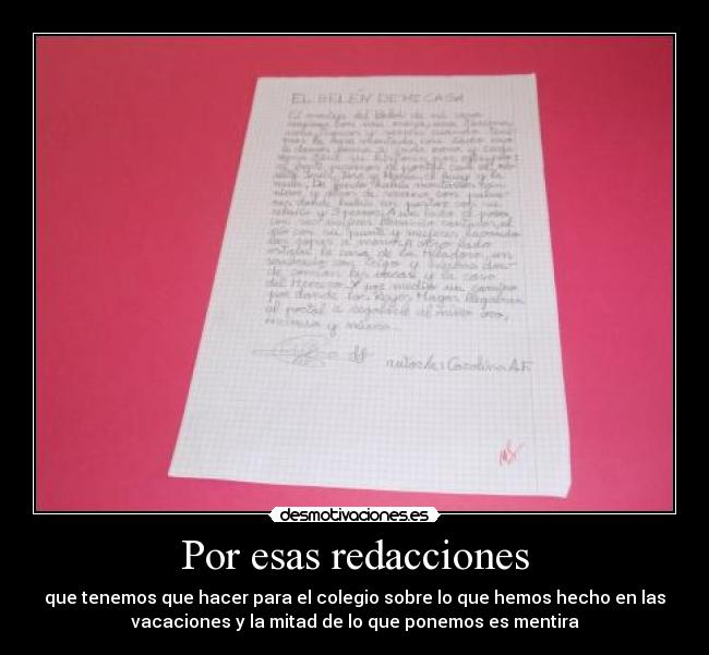 Por esas redacciones -
