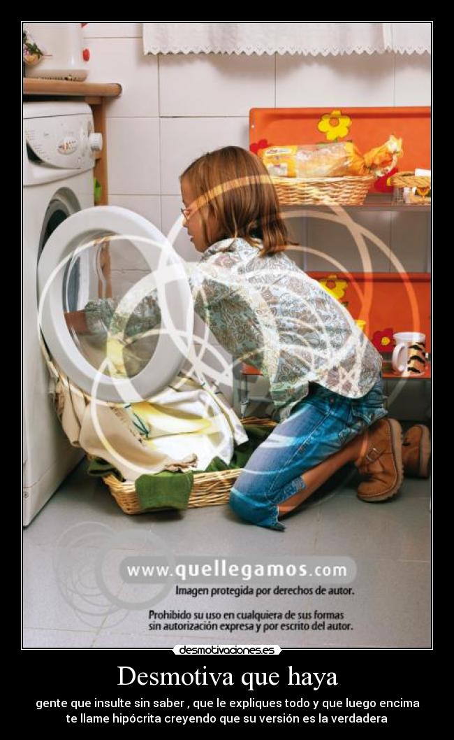 Desmotiva que haya - 