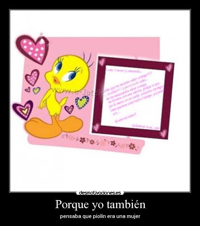 Porque yo también -