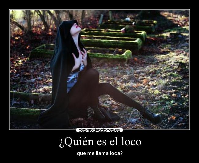 ¿Quién es el loco - que me llama loca?