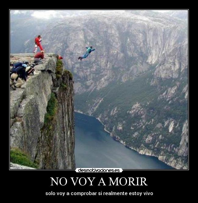 NO VOY A MORIR - solo voy a comprobar si realmente estoy vivo