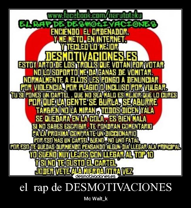 el rap de DESMOTIVACIONES - Mc Walt_k