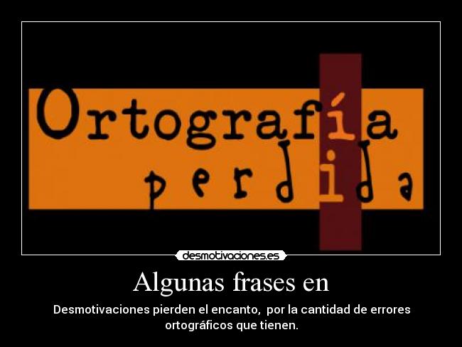 Algunas frases en -
