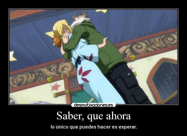 Saber, que ahora -