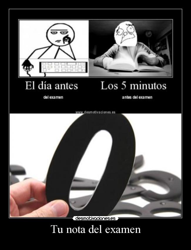 Tu nota del examen -