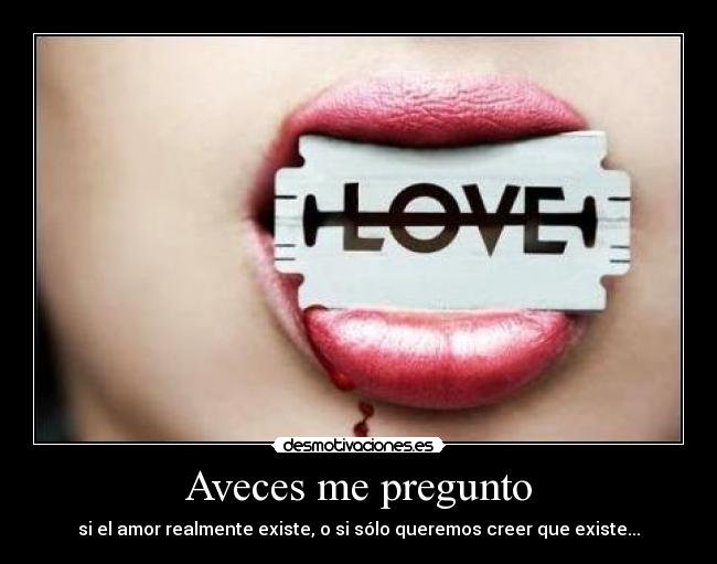 Aveces me pregunto - 