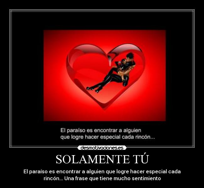 SOLAMENTE TÚ -