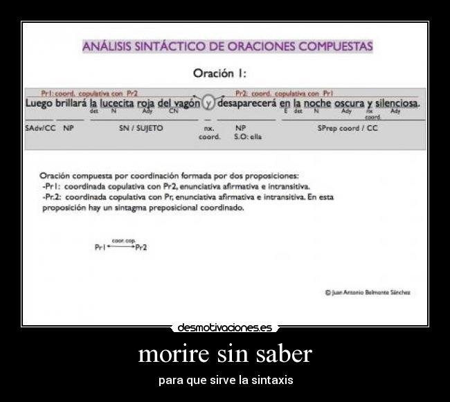 morire sin saber -
