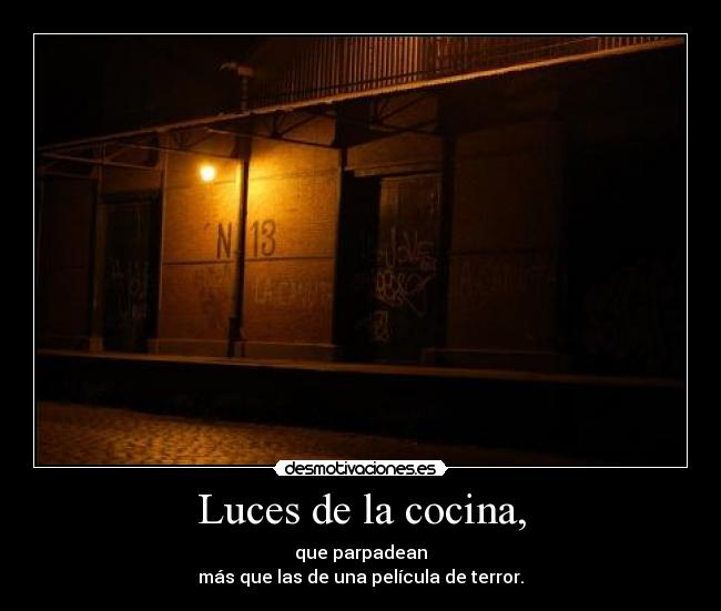 Luces de la cocina, - 