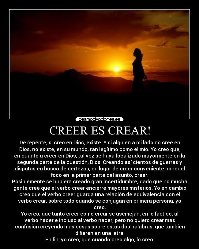CREER ES CREAR! - 