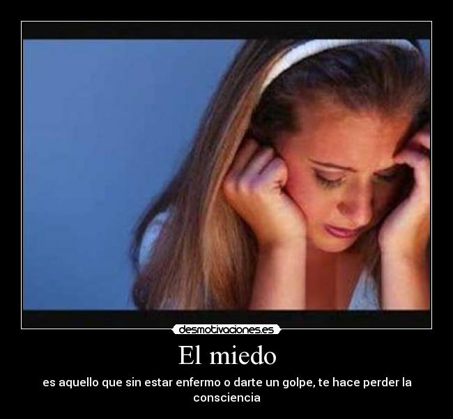 carteles miedo desmotivaciones
