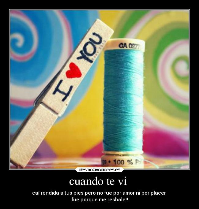 cuando te vi -