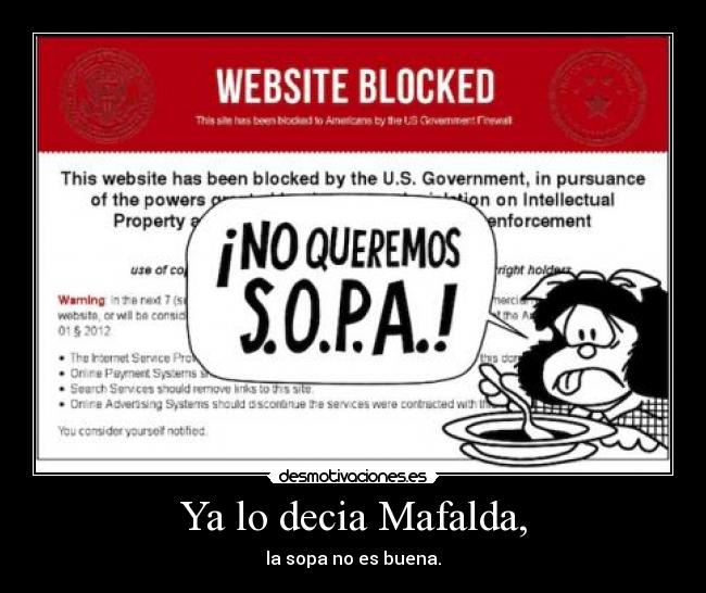 Ya lo decia Mafalda, - 