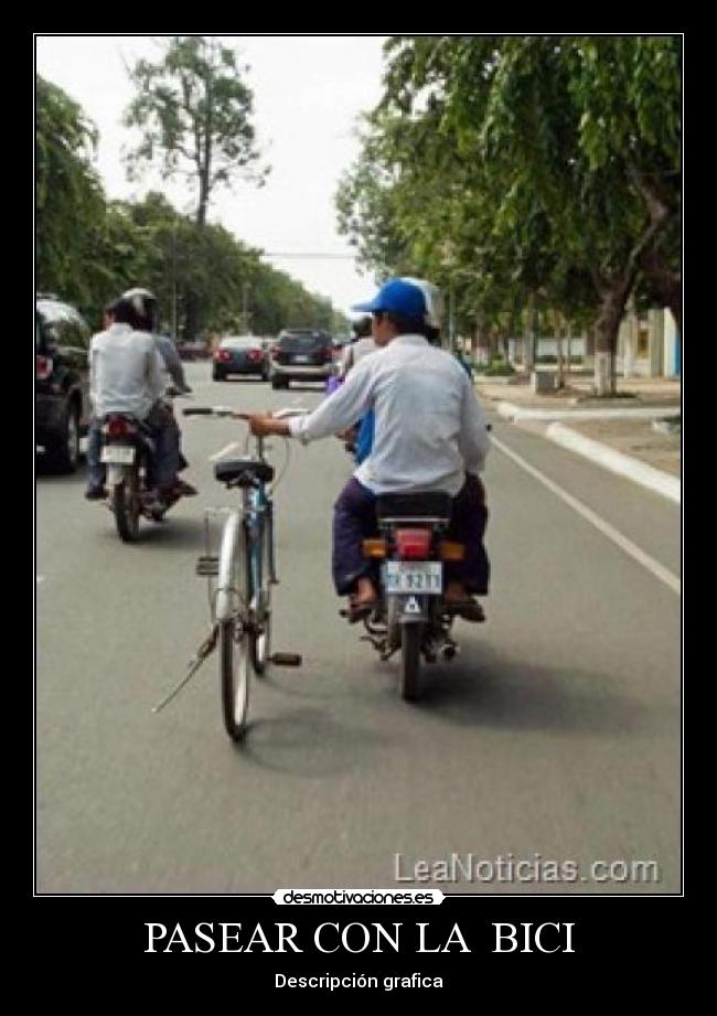 PASEAR CON LA BICI - Descripción grafica