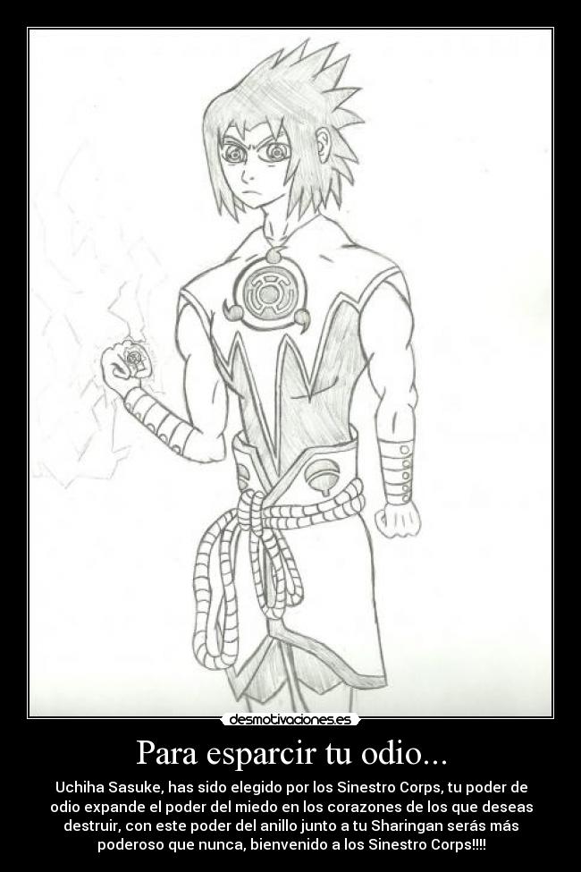 carteles odio sasuke desmotivaciones