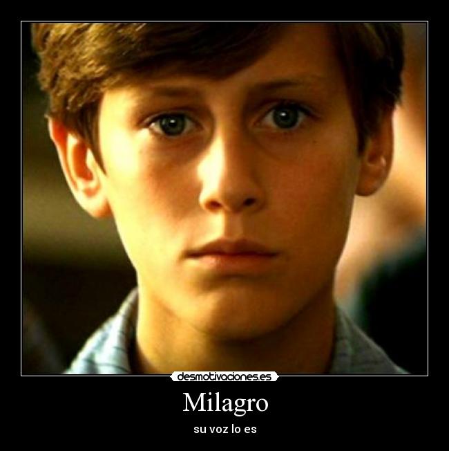 Milagro - su voz lo es