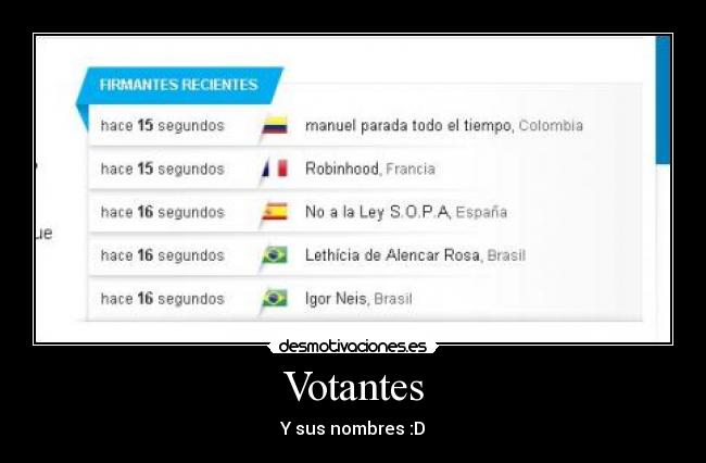 Votantes -