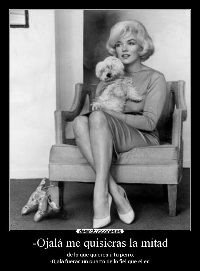 -Ojalá me quisieras la mitad - 