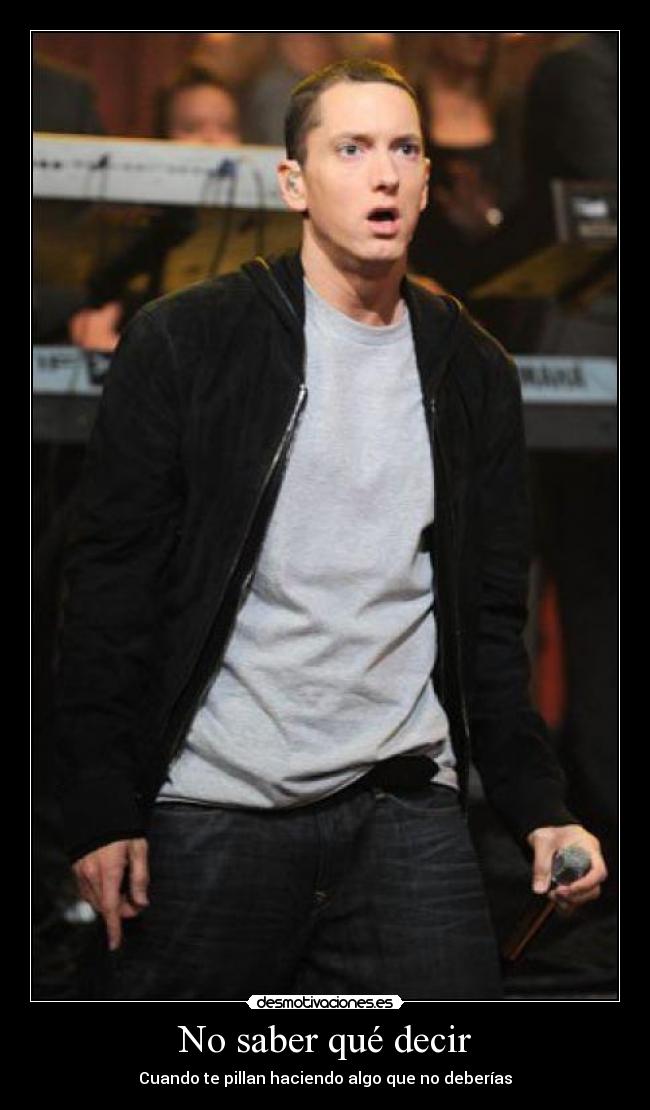 No saber qué decir -