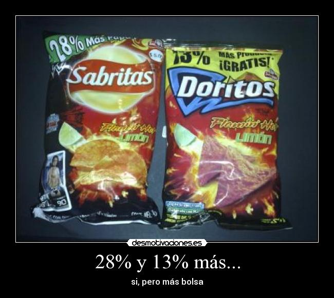 28% y 13% más... - si, pero más bolsa