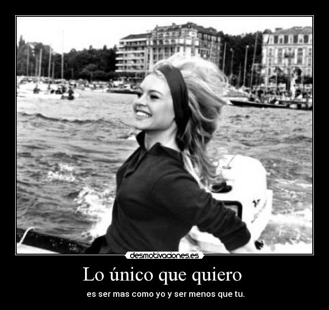 Lo único que quiero -