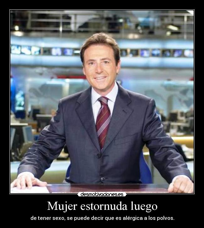 Mujer estornuda luego -