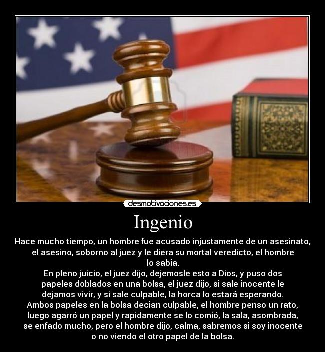 carteles justicia ingenio juez sala desmotivaciones