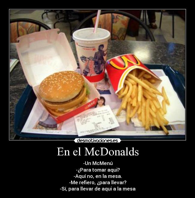 En el McDonalds -