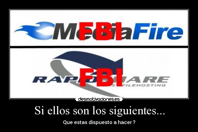 carteles mediafire rapidshare fbi megaupload sopa internet pirateria desmotivaciones