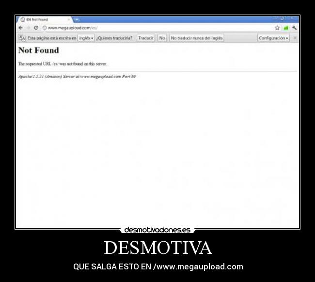 DESMOTIVA - QUE SALGA ESTO EN /www.megaupload.com