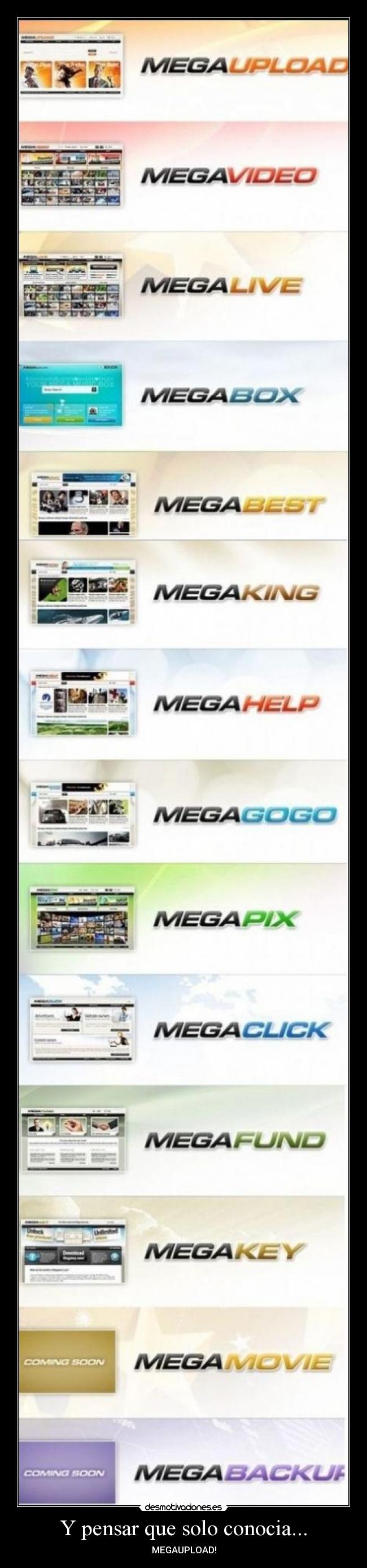 Y pensar que solo conocia... - 