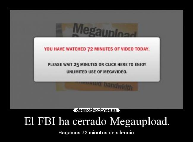 El FBI ha cerrado Megaupload. - 