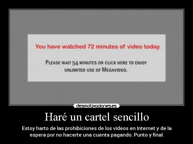 Haré un cartel sencillo - 