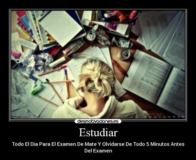carteles estudiar desmotivaciones