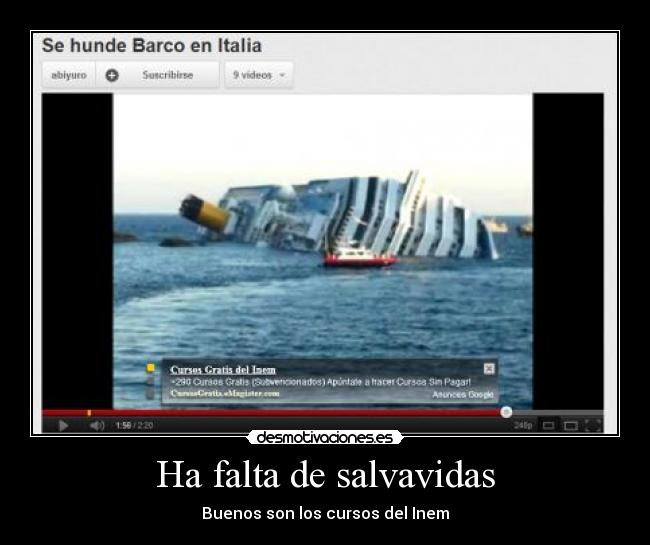 Ha falta de salvavidas - 