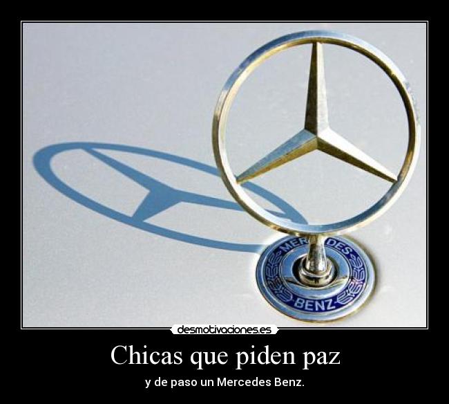 Chicas que piden paz -