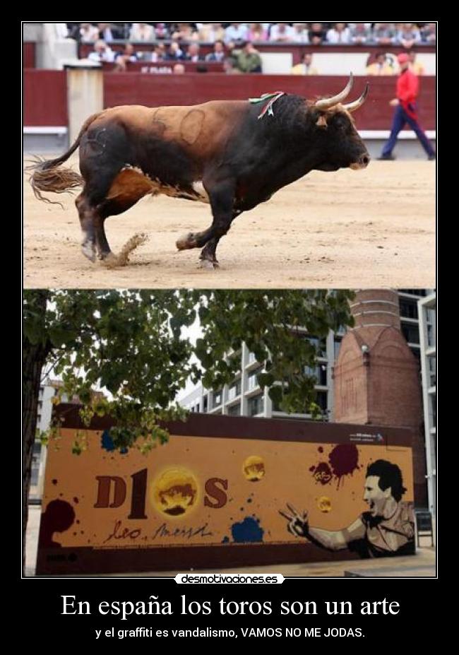 En españa los toros son un arte -