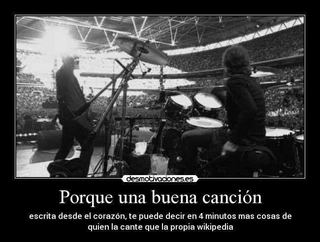 Porque una buena canción -