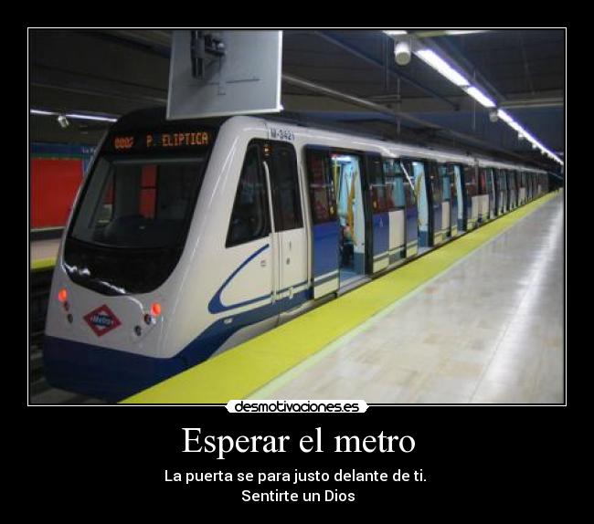 Esperar el metro -