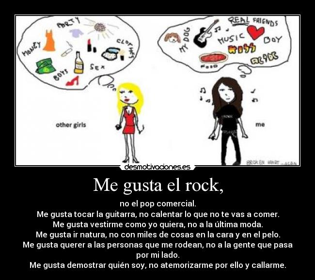 Me gusta el rock, -