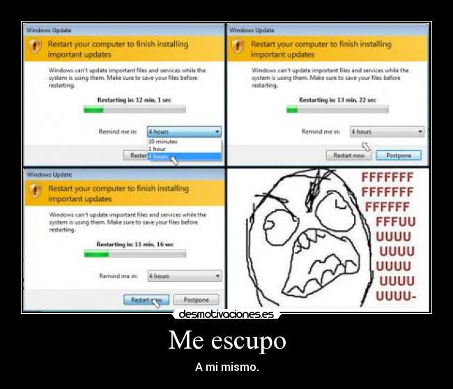 Me escupo - A mi mismo.