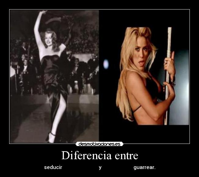Diferencia entre - seducir y guarrear.