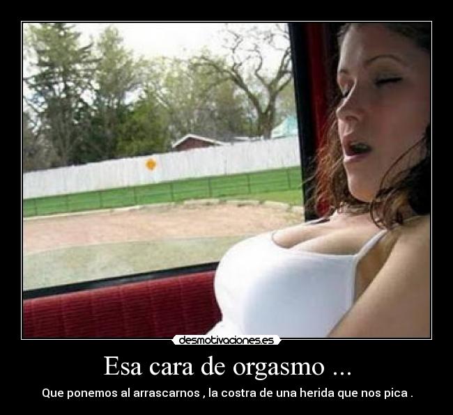 Esa cara de orgasmo ... -