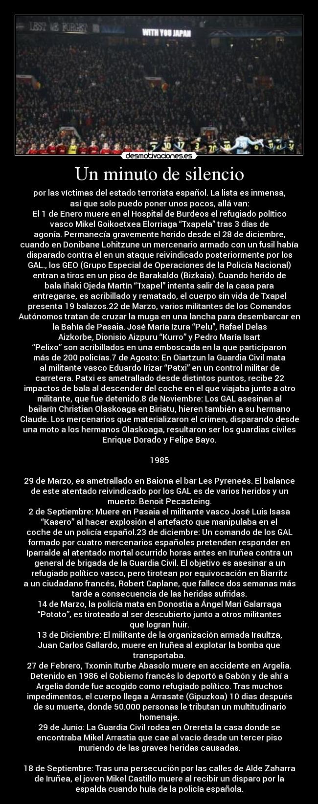 Un minuto de silencio - 