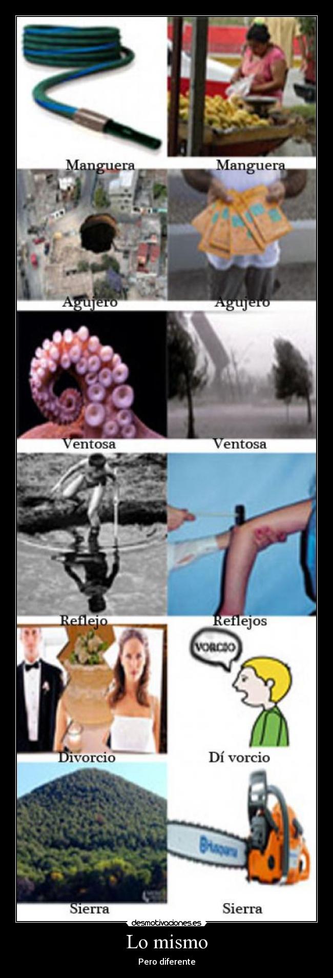 Lo mismo - Pero diferente