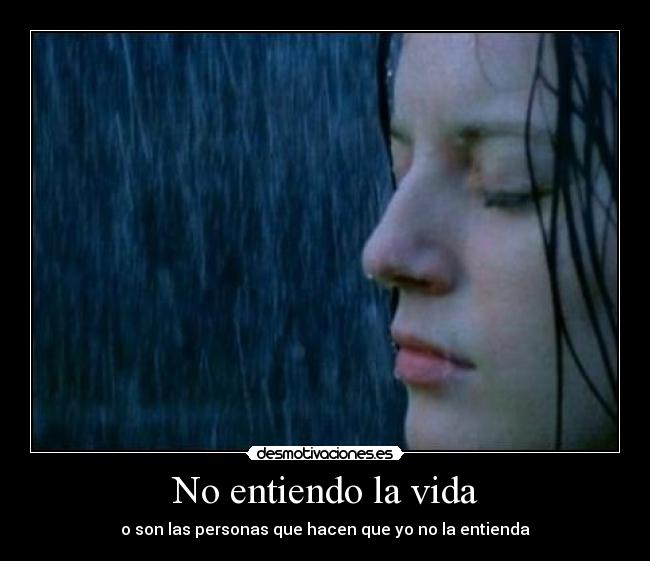 No entiendo la vida -