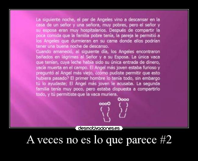 A veces no es lo que parece #2 -