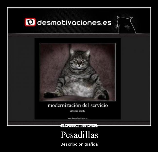 Pesadillas - Descripción grafica