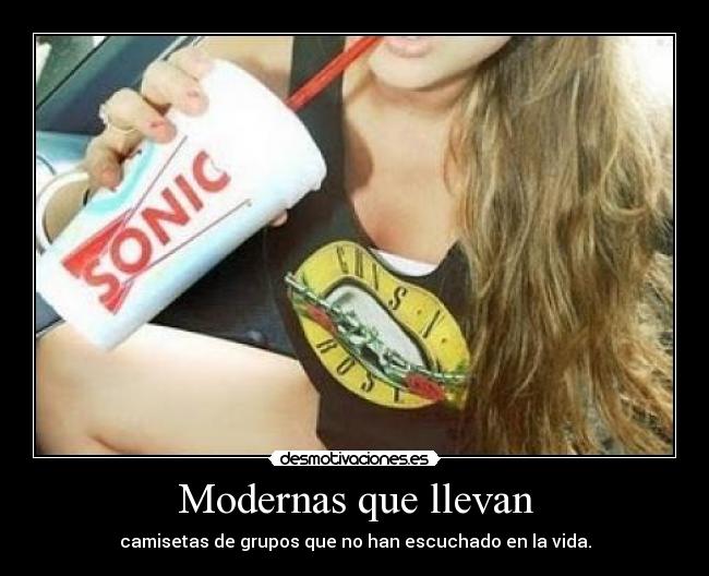 Modernas que llevan -