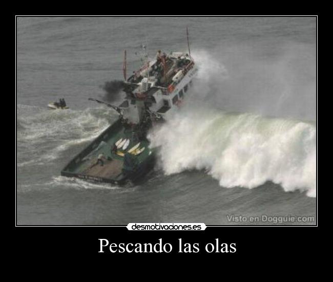 Pescando las olas -